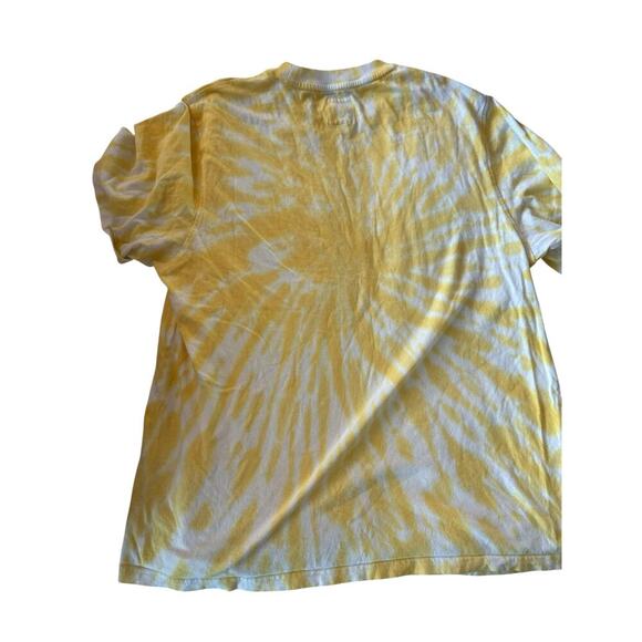 Post Surf Men's Yellow Golden Tie Dye Crew Neck Short Sleeve T-Shirt Size Medium - Picture 1 of 4